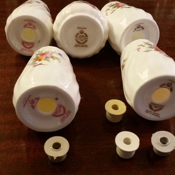 5 Minton "MARLOW" pieces (4 S&Ps + 1 mustard jar) - Picture 6 of 10